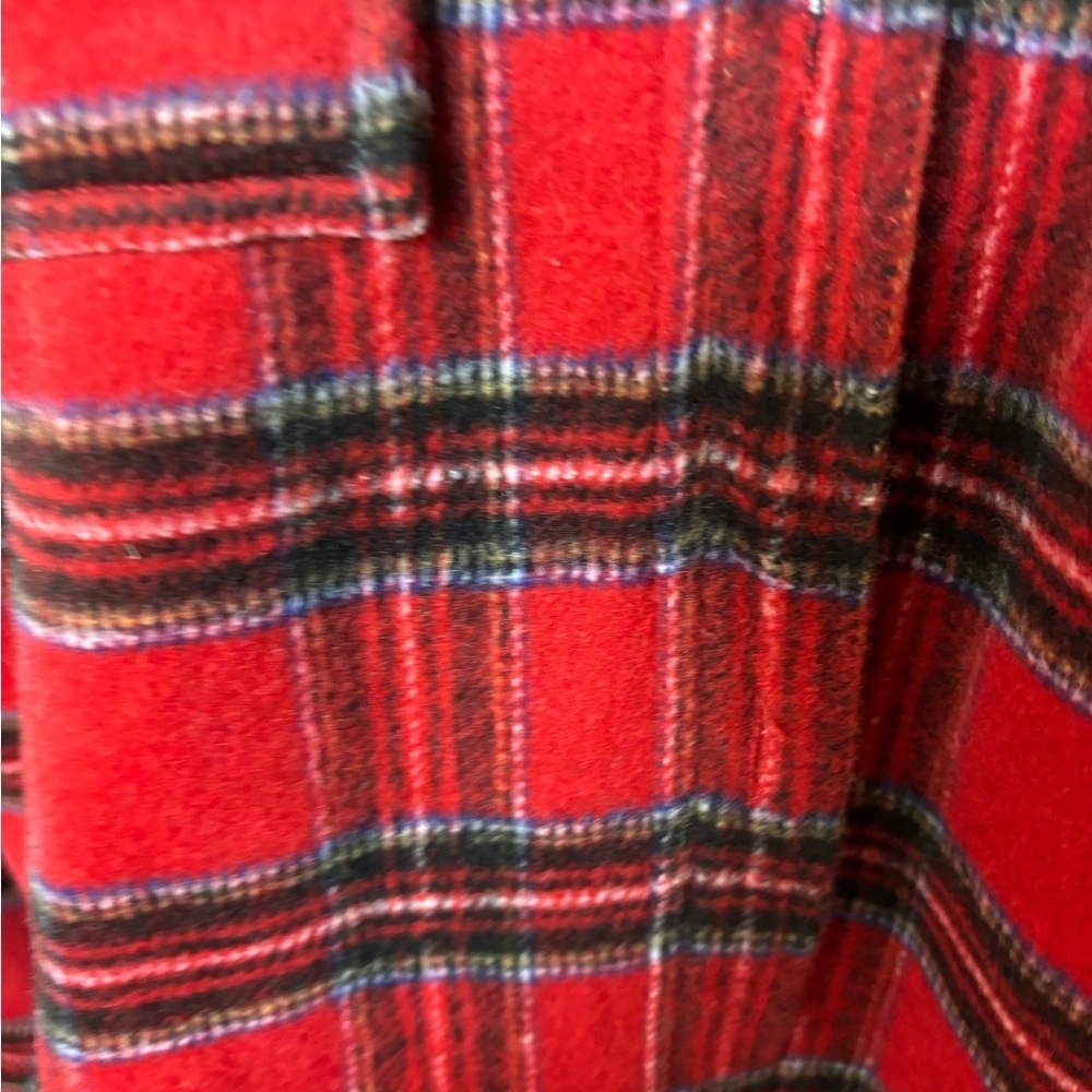Velvet Heart Vibrant Red Checkered Top Shacket Jacket - Picture 4 of 4